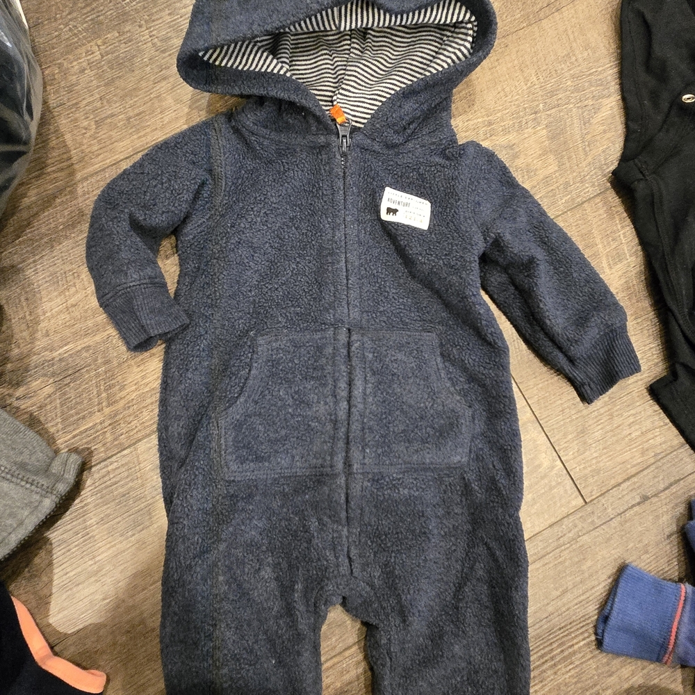 Cozy Navy Blue Kids One Piece